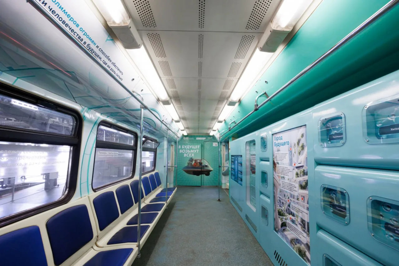 Quiet metro train interior suggesting focus and calm under pressure, used as a metaphor for stabilizing game launch and UA performance